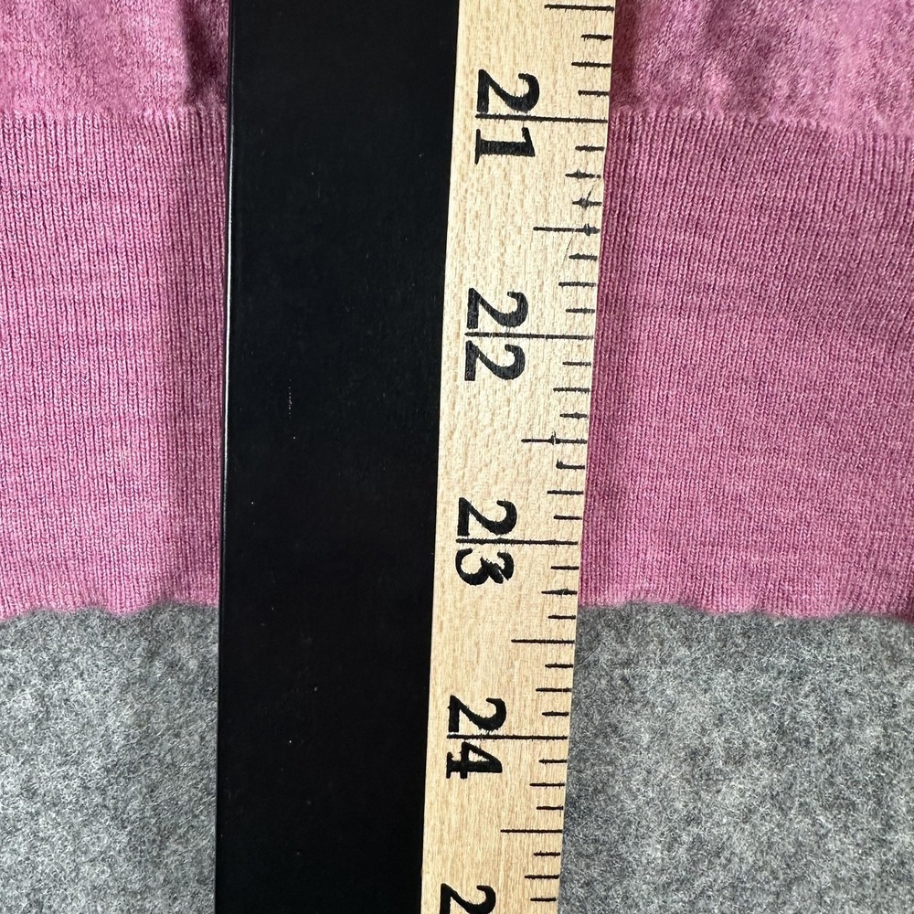 Peter Millar Excursionist Flex Sweater Mens Large (Fits Medium) Pink Merino - Picture 7 of 16